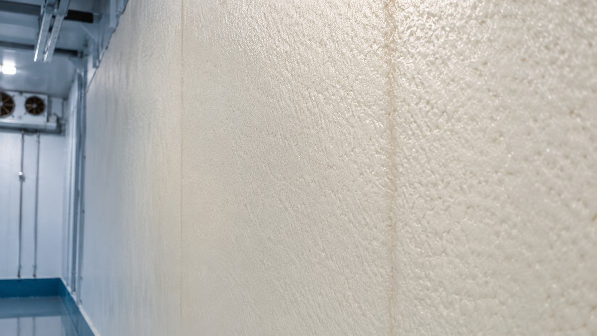 300m² Cold Storage Insulation · Moscow — on-site view 1
