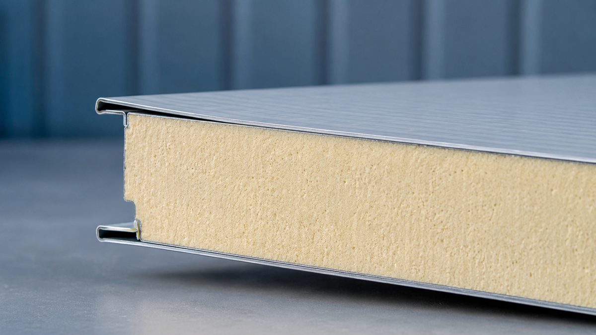 Metal Sandwich Panel Roofing · Tashkent — on-site view 1