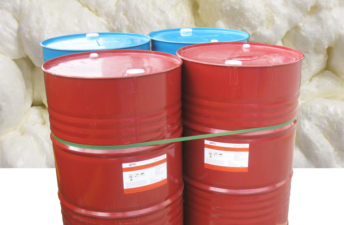 Polyurethane foam A and B component drums