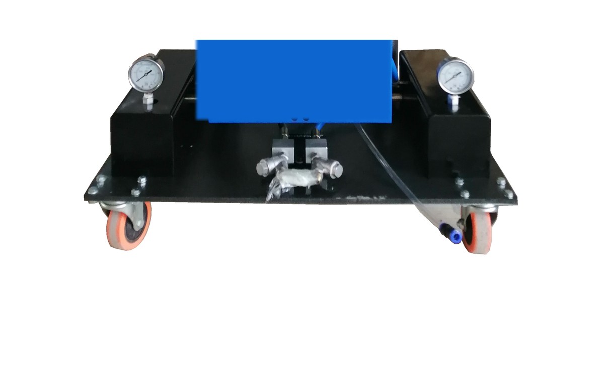 JYYJ-3H welded steel base frame on four polyurethane swivel casters