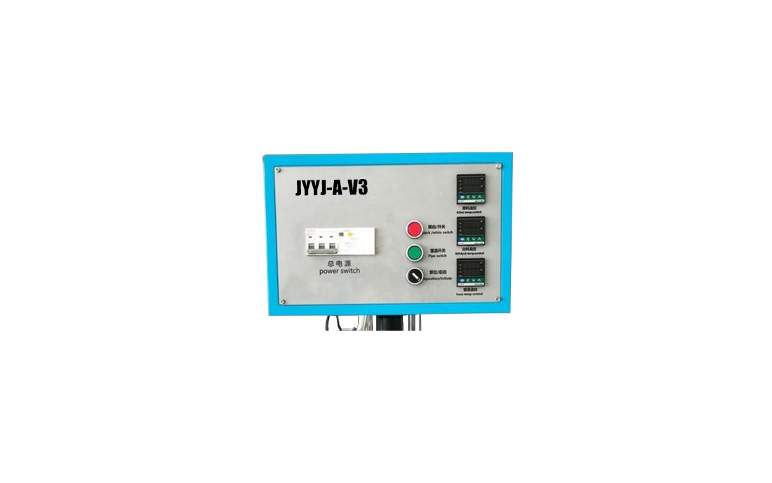 JYYJ-A-V3 control panel with digital temperature controllers and power switch